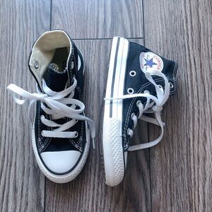 Converse shoes kids size 11 black High top shoes runners sneakers kids shoes